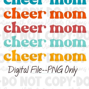 Cheer Mama Colorful Stacked Digital Download--PNG, Sublimation, DTF, Cheer Life, Mom, Cheer Mom