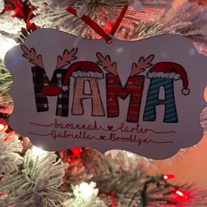 Personalized Ornament-Christmas Alphabet with Names