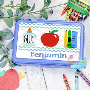 Personalized pencil box—Blue School Supplies—School Supplies—Back to school—Personalized School Supplies