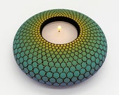 Mandala Tealight Candle Holder | Christmas Gift | Hand Painted  | Tea Light CandleHolder, Mandala Stone, Meditation Candle, Free Shipping