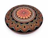 Mandala Stones Rocks Dot Painting Art Free Shipping - Hand Painted Rock - Paperweight  -  Mandala stone - Meditation Stones - Christmas Gift
