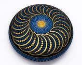 Mandala Stone Dot Painting Art Free Shipping - Hand Painted Rock - Paperweight Rocks -  Mandala Stones - Meditation Stones - Christmas Gift