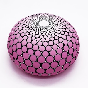 マンダラストーン - 手描きの石 - 瞑想石 - ハンドメイド - ペイントされた岩 - 装飾 - ドットアート - クリスマスギフト