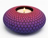 Mandala Tealight Candle Holder | Christmas Gift | Hand Painted  | Tea Light CandleHolder, Mandala Stone, Meditation Candle, Free Shipping