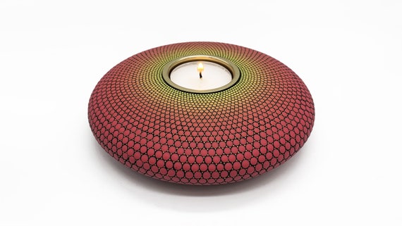 XL Mandala Tealight Candle Holder | Christmas Gift | Hand Painted  | Tea Light CandleHolder, Mandala Stone, Meditation Candle, Free Shipping