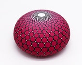 Mandala Stone: Hand Painted Dot Art, Bohemian Meditation Decor