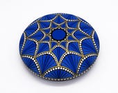 Hand Painted Dot Art Mandala Stone | Bohemian Home Decor