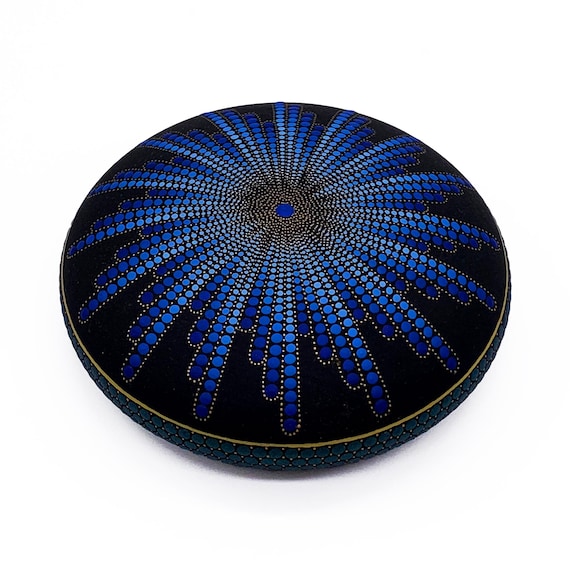 Mandala Stone Dot Painting Art Free Shipping - Hand Painted Rock - Paperweight Rocks -  Mandala Stones - Meditation Stones - Christmas Gift