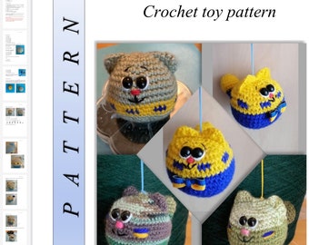 Kitty Cat Amigurumi Crochet Pattern (PDF Digital Download)