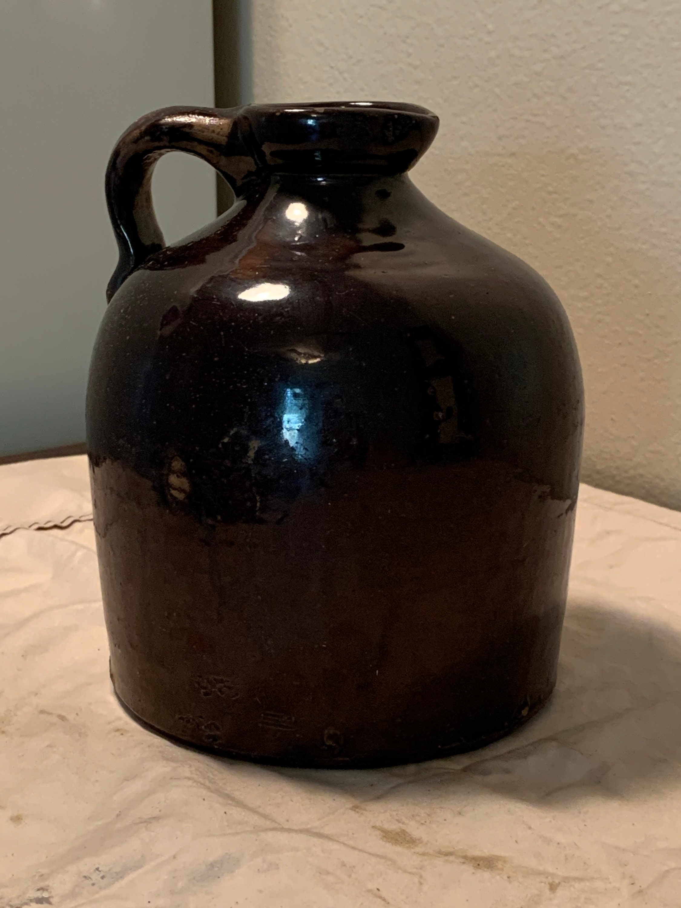 Vintage Brown Molasses Jug Etsy