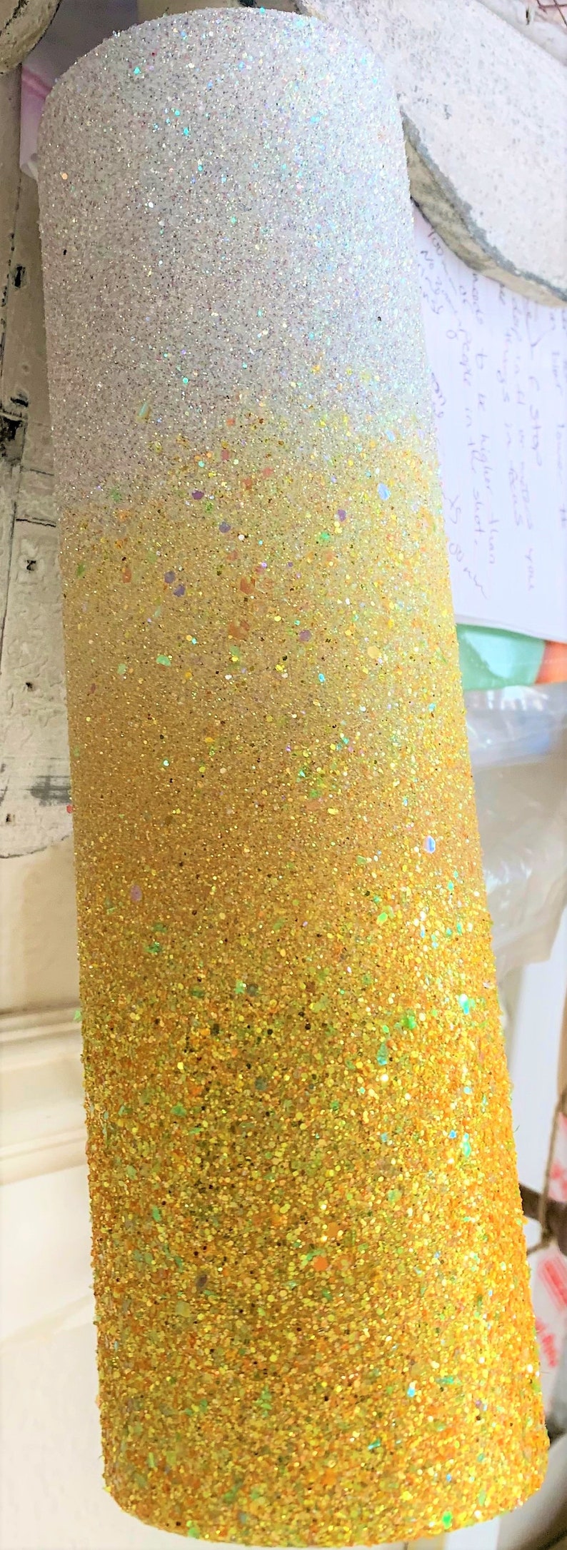 Glitter Mug Yellow Glitter Tumbler Personalized Sparkle Tumbler Custom Ombre/' Glitter Tumbler