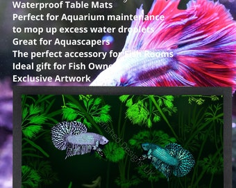 Waterproof Table Mat for Aquariums, Cherry Shrimp, Neocaridina Shrimp,  Aquascaping Tools, Aquarium Accessories, Fish Tank Accessories, 