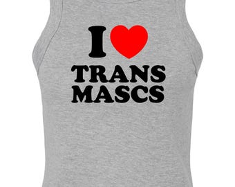 Trans Masc Pride Racer Tank Top – LGBTQ+ Vest – Micro Rib Tank