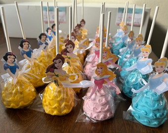 A dozen Princess Cakepops a dozen Princess Cookies