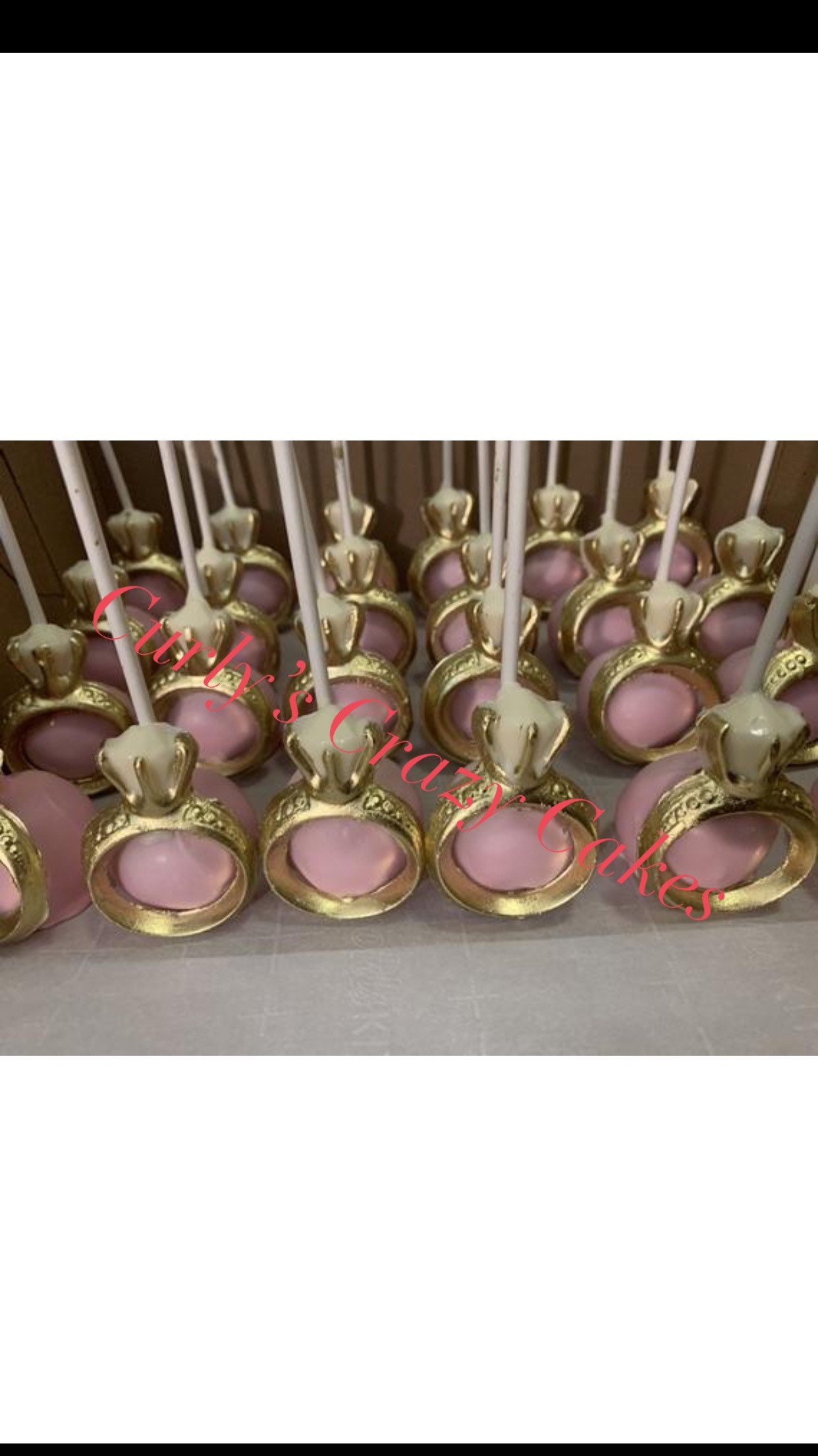 Engagement Cake Pops / Bachelorette Cake Pops Etsy