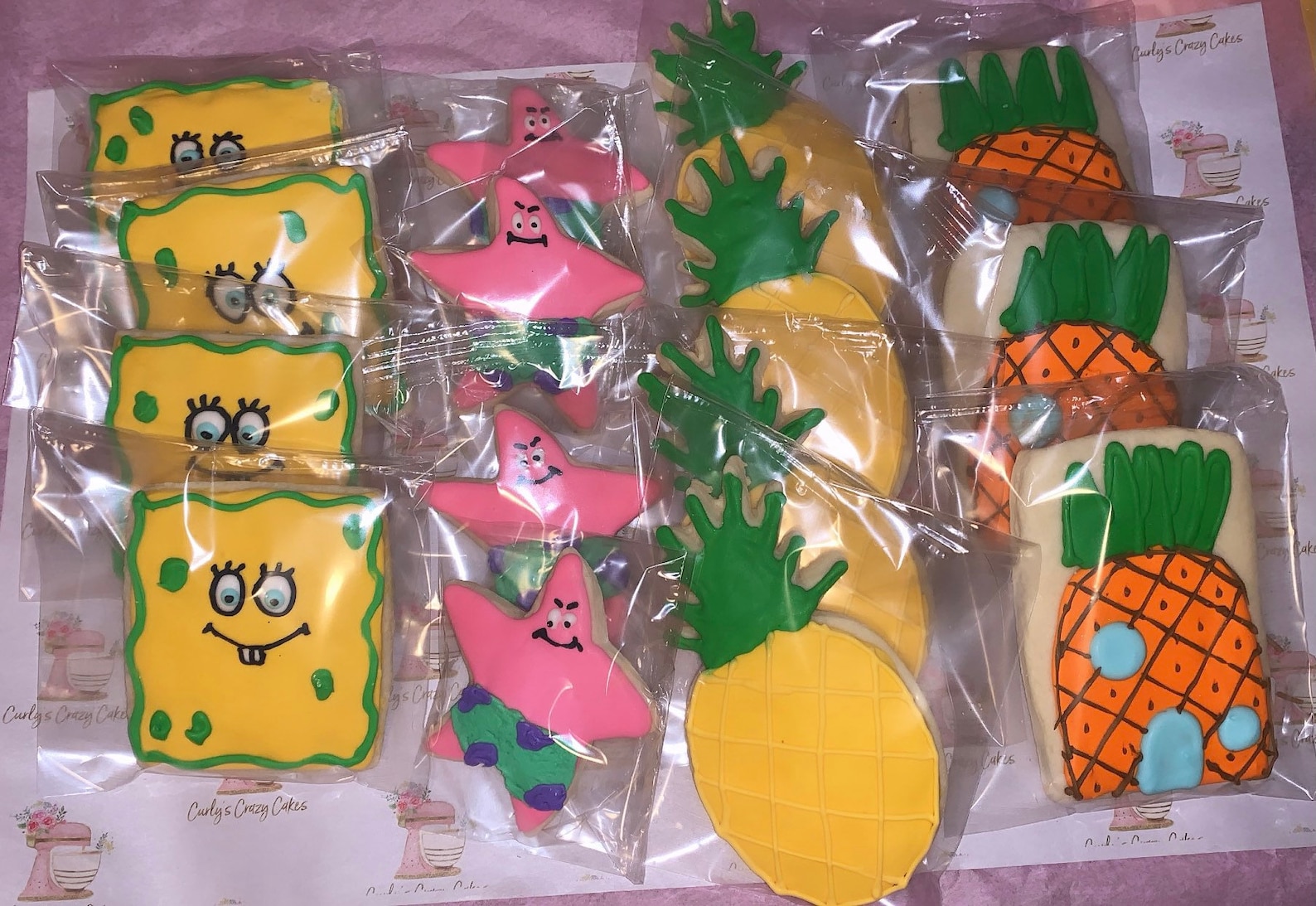 12 SpongeBob Sugar Cookies Etsy
