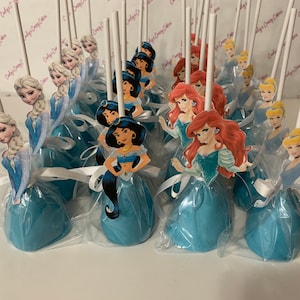A dozen Princess Cake pops