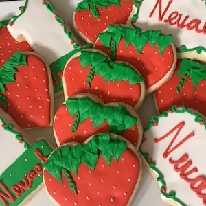 Strawberry Theme Cookies