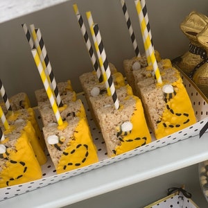12 Bumble Bee Rice Crispies Treats