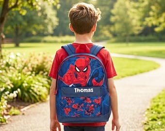 Mochila infantil de Spiderman / Mochila escolar personalizada de Marvel Spiderman con nombre