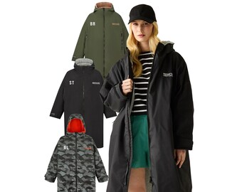 Bata de cambio extragrande para adultos Regatta / Abrigo impermeable personalizado para hombre y mujer