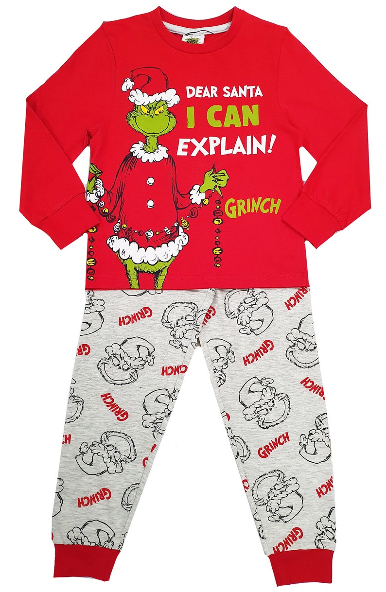 Family Matching Grinch Christmas Pyjamas Mens Ladies - Etsy UK