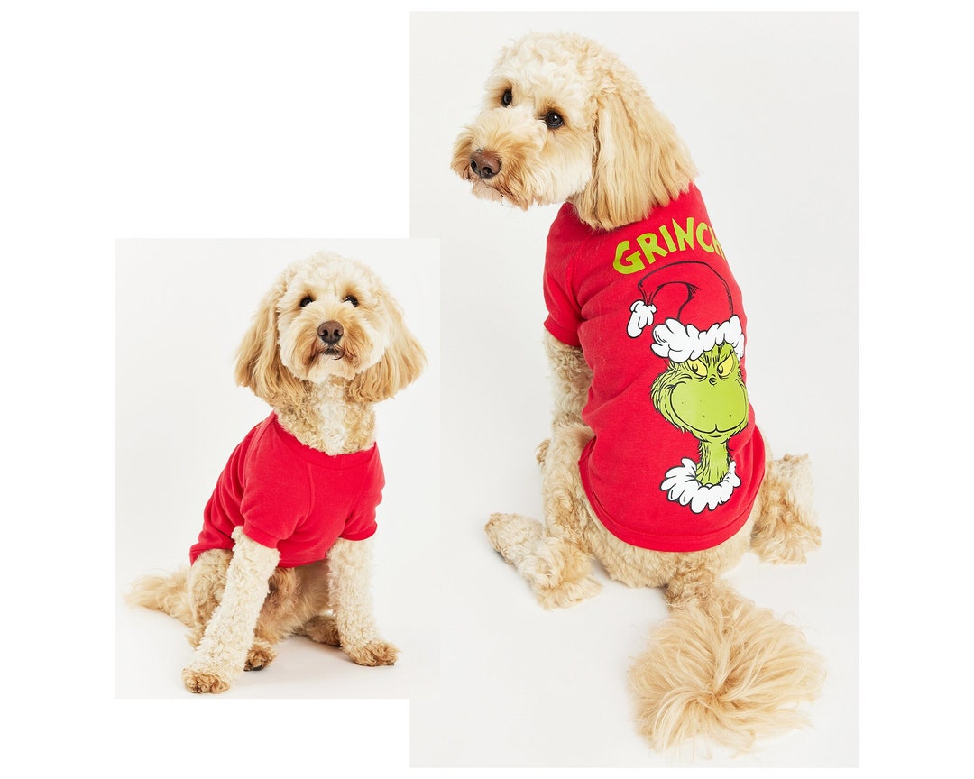 Christmas Dog Coat Pet Dog Christmas Grinch Outfit Jumper Coat Gift the