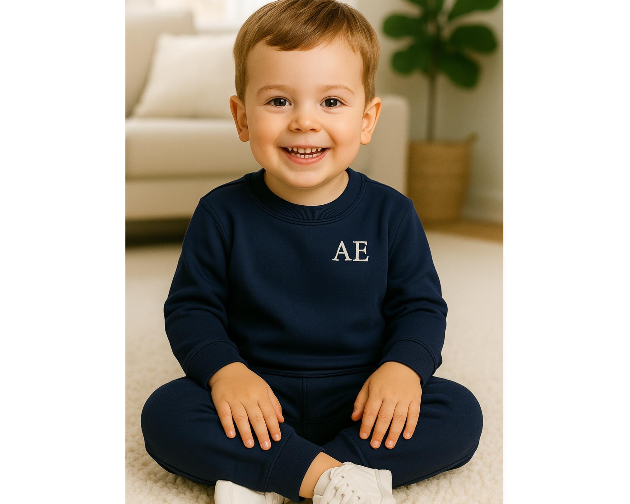 Kids Tracksuit Personalised Baby Tracksuits PERSONALISED Initials Bold Baby  Kids Tracksuit Set, Baby
