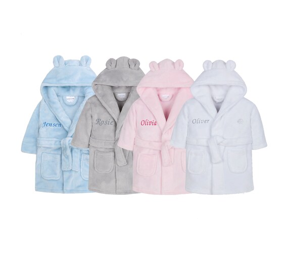 personalised baby robe