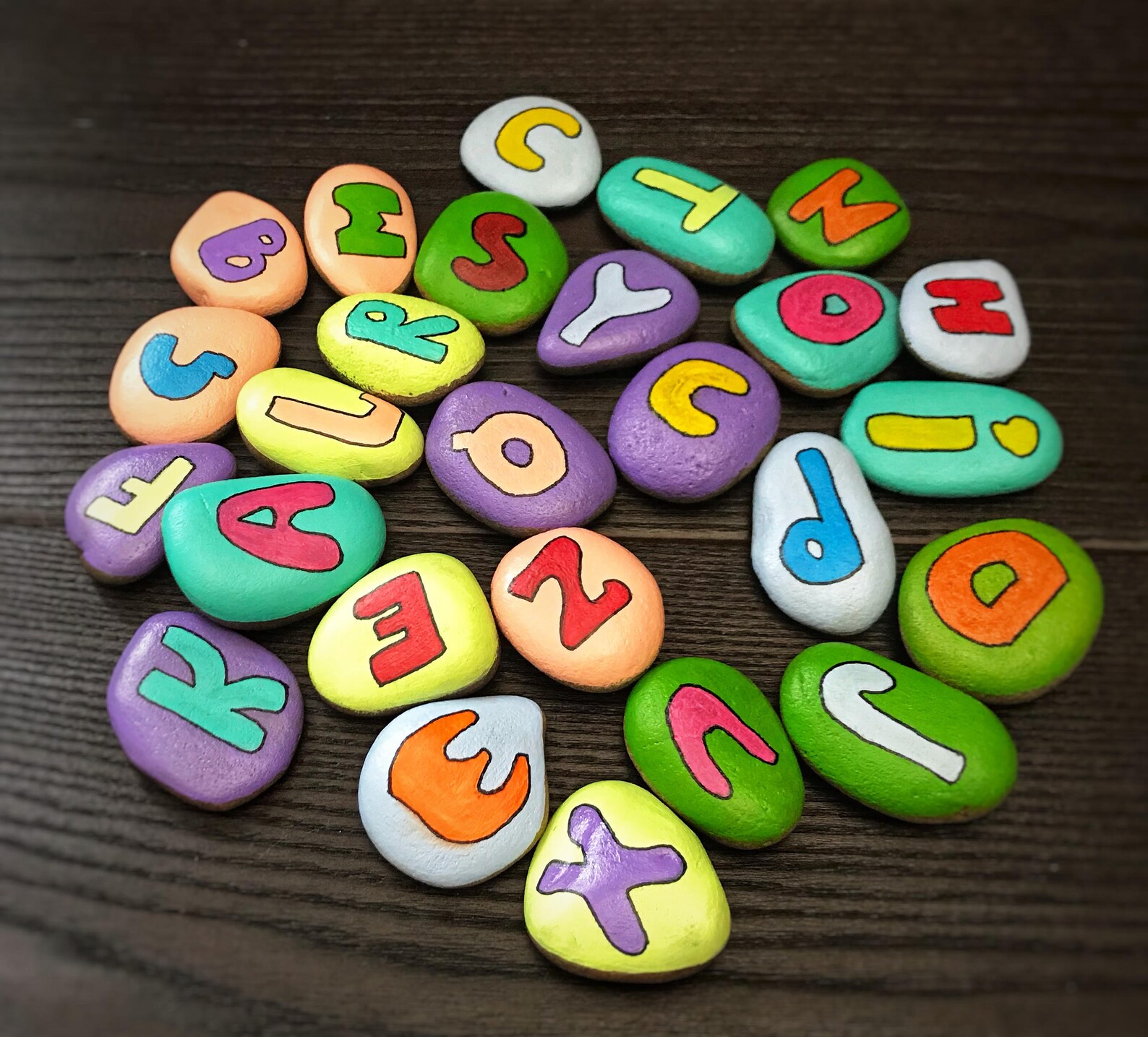 DIY Painted Rocks Alphabet Story Abc Rocks Early Literacy for | Etsy