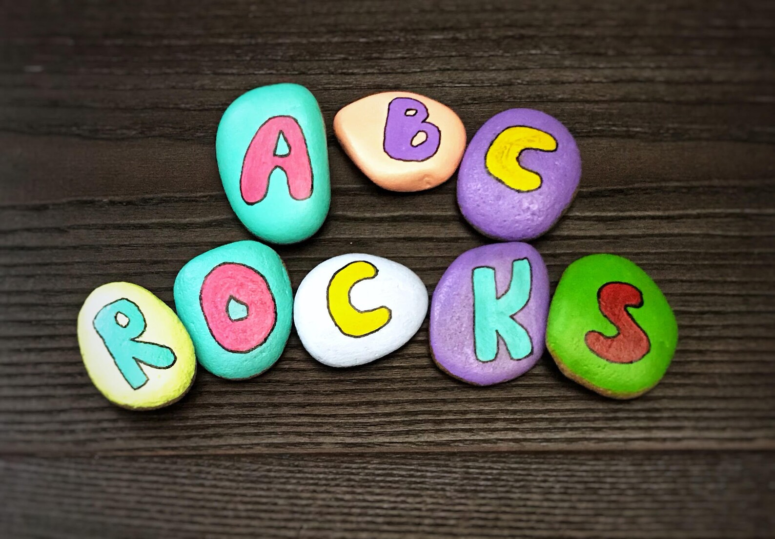 DIY Painted Rocks Alphabet Story Abc Rocks Early Literacy for | Etsy