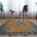 Hannah Teplitsky reviewed Vintage Rug Orange Rug Blue Rug Oushak Rug 4.26x7.05 ft. Distressed Rug Floor Rug Area Rug Retro Rug Turkish Rug Boho Decor Rug Carpet H-643