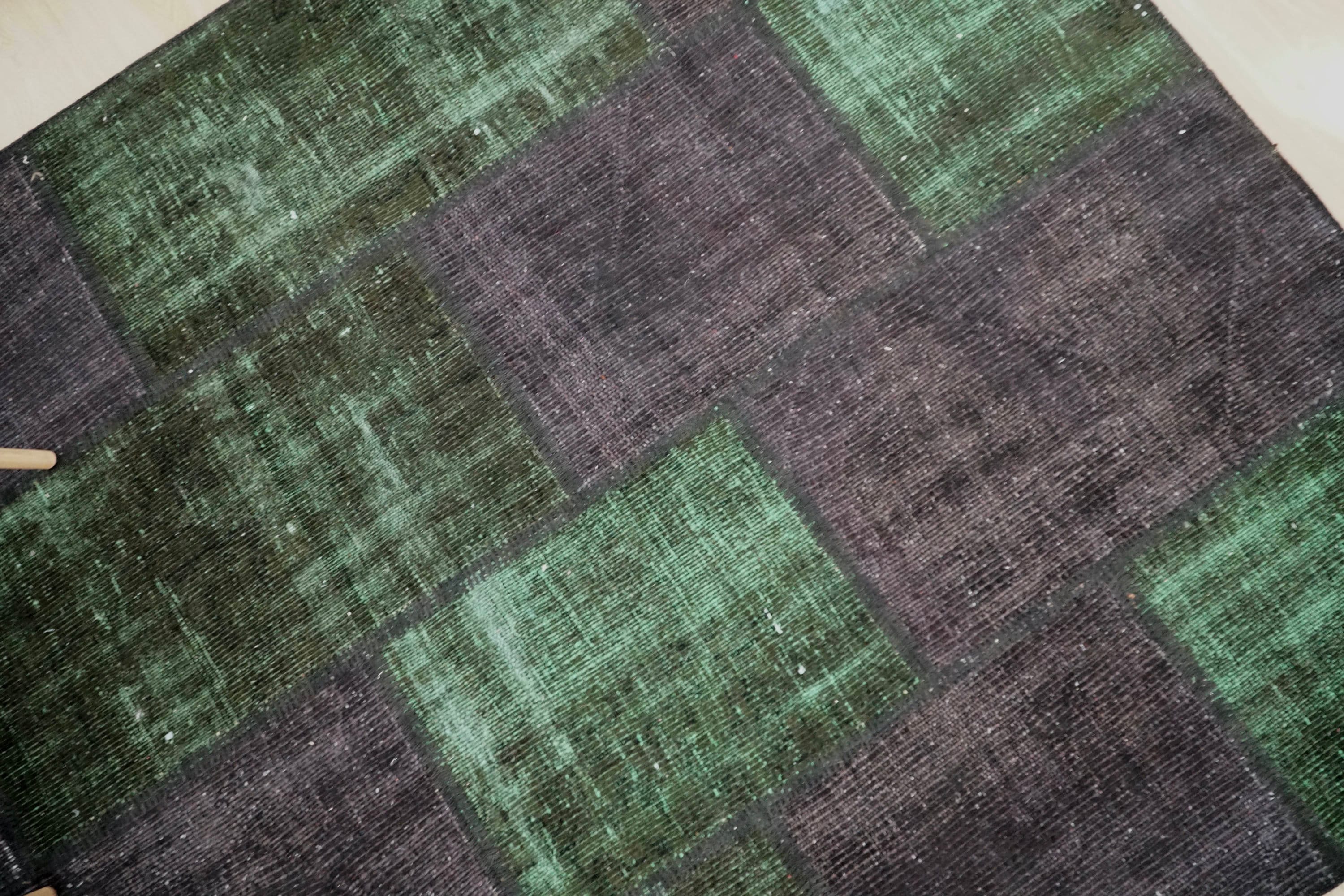 5.28x7.21 ft. Black Green Rug Wool Rug Woven Rug Boho Rug Etsy