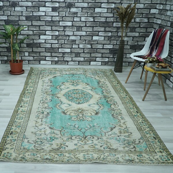 Turquoise Rug - Etsy