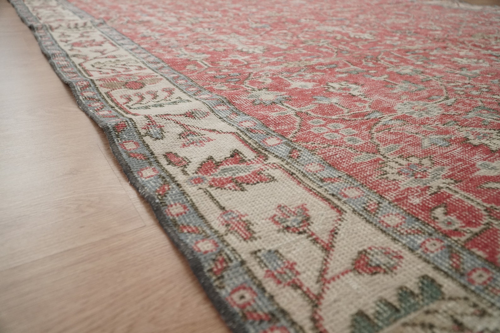 Farmhouse Rug 6x9 Vintage Rug Large Turkish Rug Red Oushak Etsy