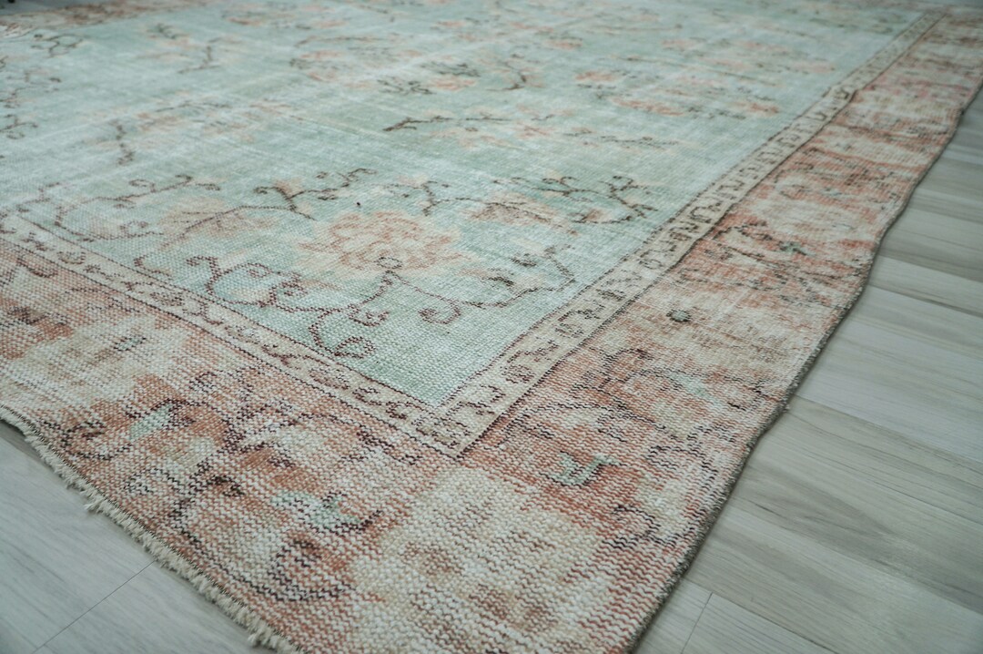 Light Green Rug Oversize Area Rug 7x10 Turkish Rug Boho Etsy
