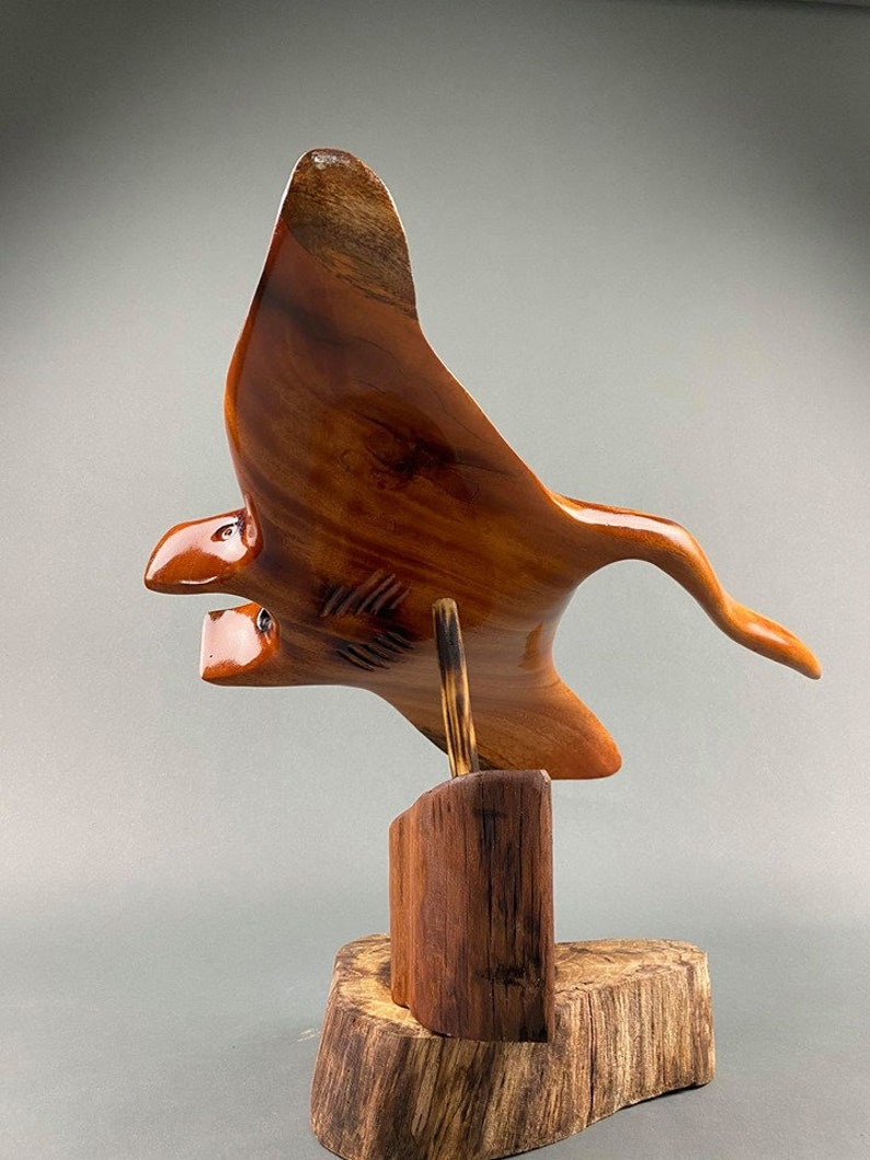 Wood Manta Ray Sculpture Reclaimed Wood | Etsy