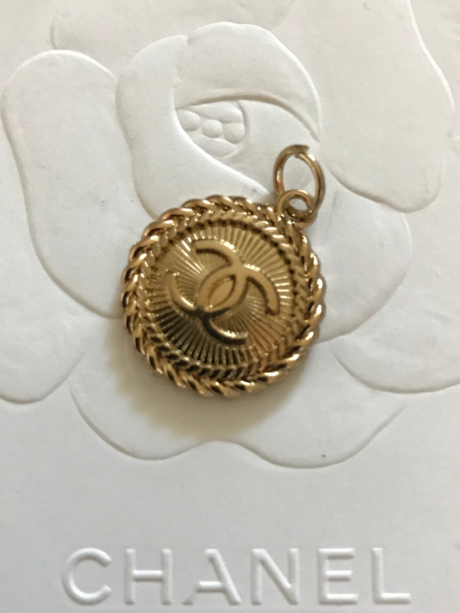 Chanel Zipper Pull Button Etsy