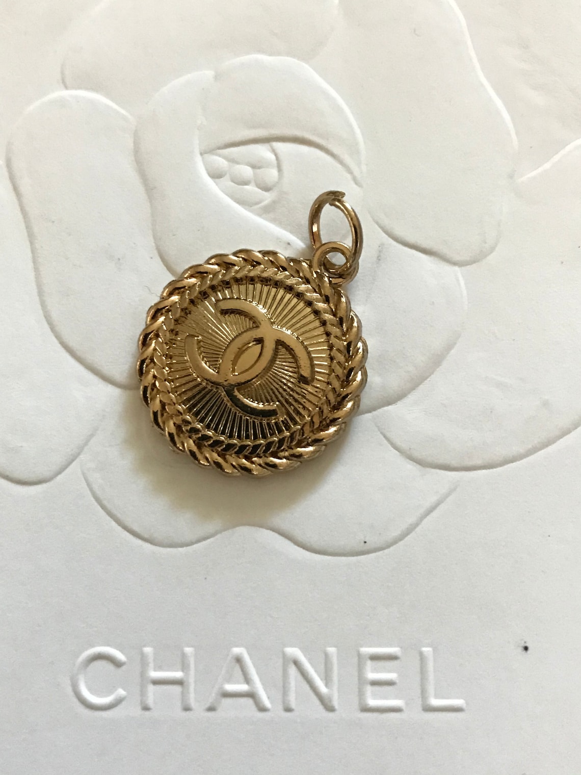 Chanel Zipper Pull Button Etsy