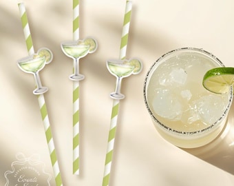 Margarita Straws | Margarita Straw Topper | Margs & Matrimony | Margarita Theme