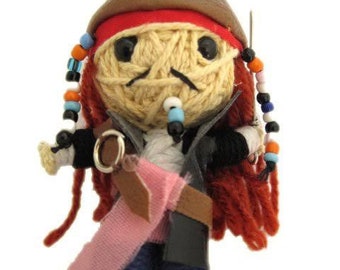 Rick Walking Dead Voodoo String Doll Keychain Ornament Accessory Handmade