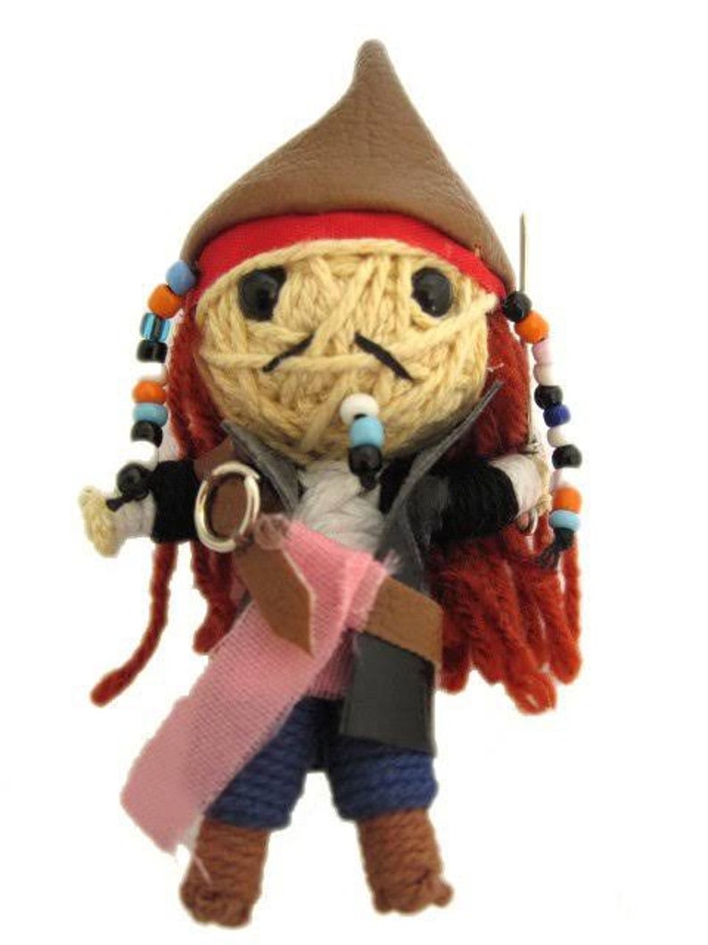 Captain Jack Sparrow Cute Handmade String Doll Keychains Etsy