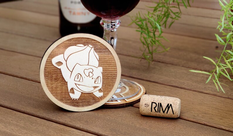 Pokemon Wood Coaster Bulbasaur Coaster