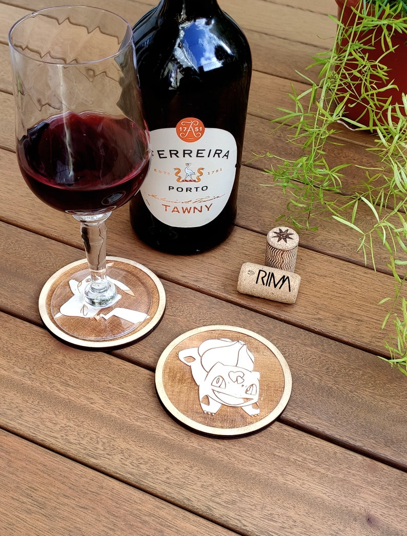 Pokemon Wood Coaster Bulbasaur Coaster