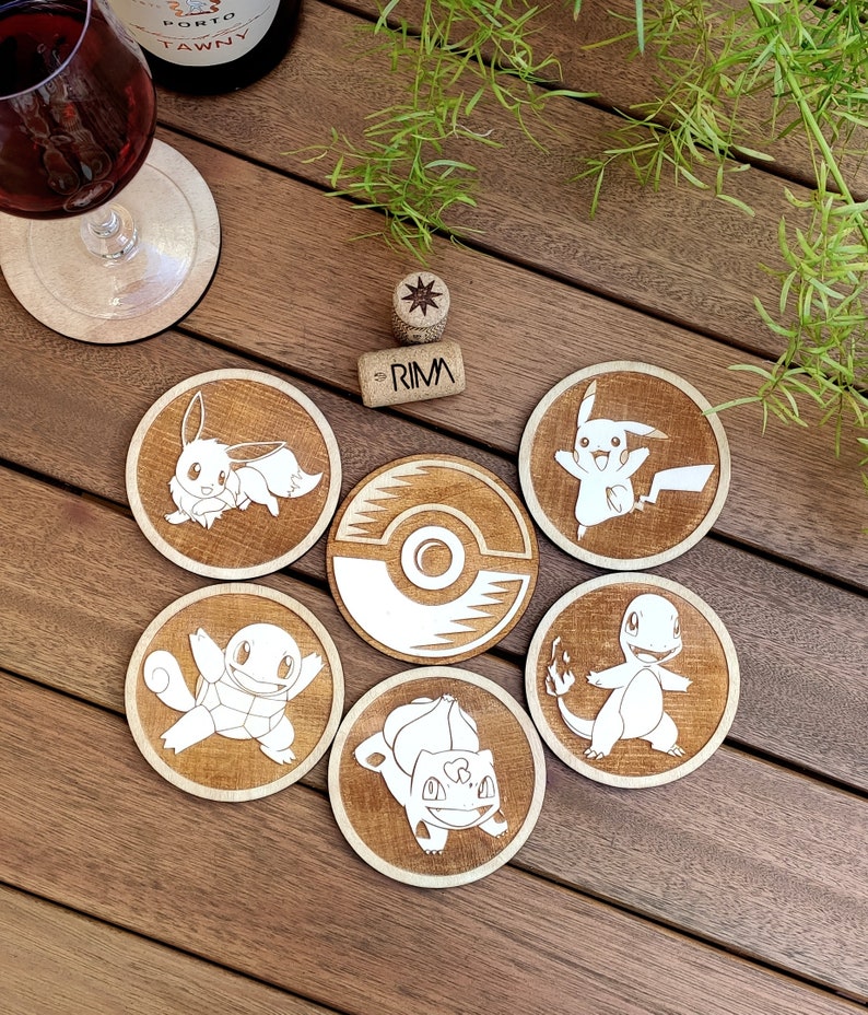 Pokemon Wood Coaster Bulbasaur Coaster