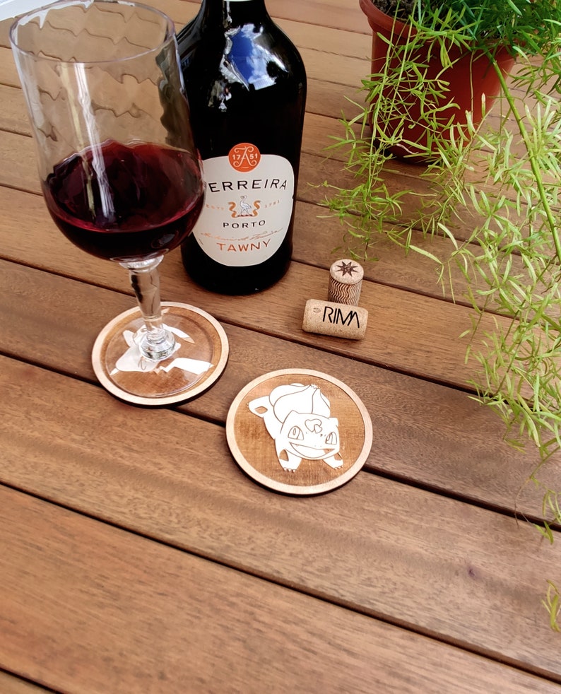 Pokemon Wood Coaster Bulbasaur Coaster