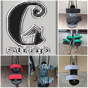 Jumping stilts /powerskips  custom straps. G-straps Fits powerisers  Air trekkers and skynunners and fly jumpers. sold as a pair