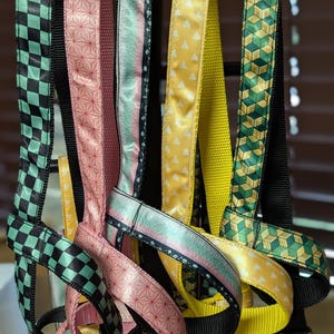 Demon Slayer  inspired Skate leash for roller skate created  made to last heavy duty.