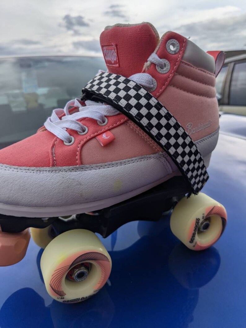 Checkers Edition Roller skates ankle saver by GStraps . fits Etsy