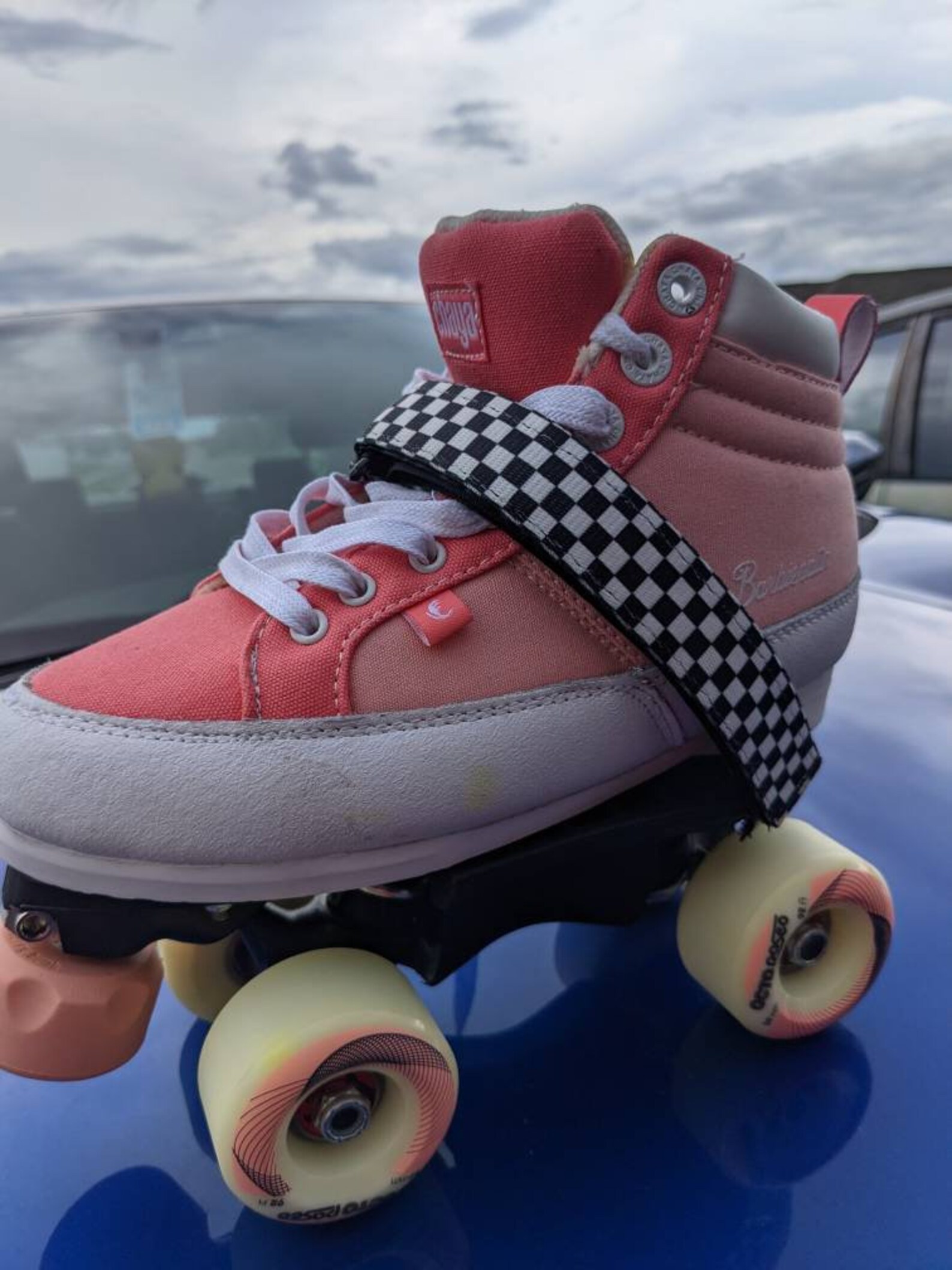 Checkers Edition Roller skates ankle saver by GStraps . fits Etsy